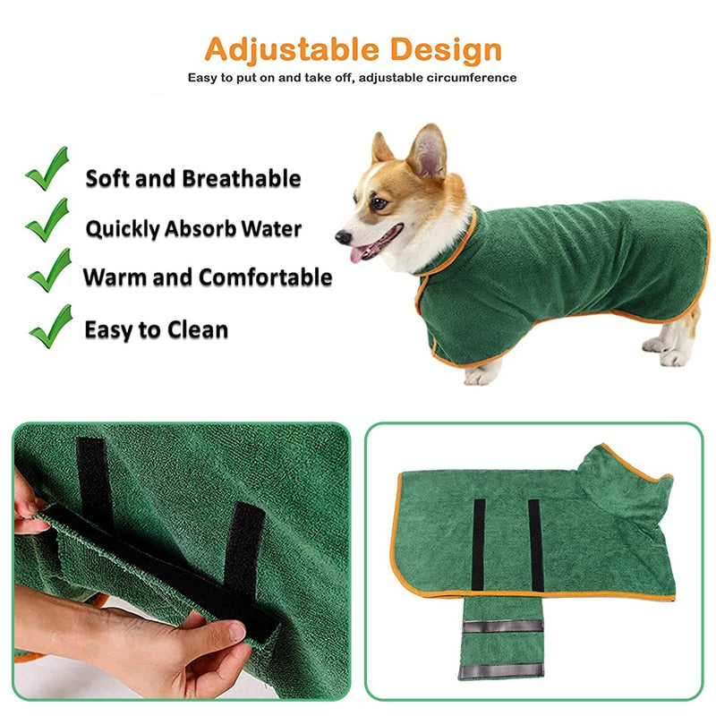 Dog Bathrobe