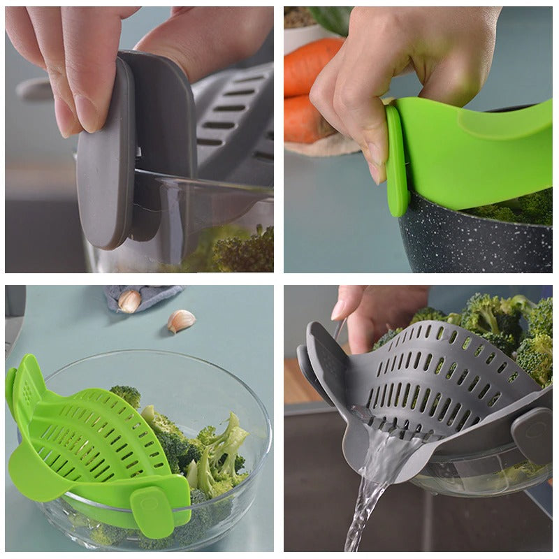 ClipDrain - Universal Clippable Colander - Panarj